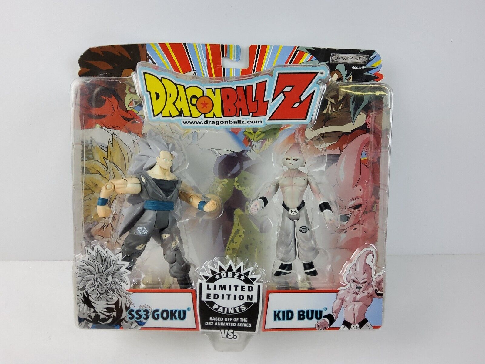 2005 Dragon Ball Z Jakks Goku SS3 Vs Kid Buu Limited Edition Paints Figure Set