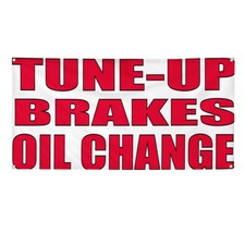 Vinyl Banner Multiple Sizes Tune-Up Brakes Oil Change 2 Automotive Outdoor