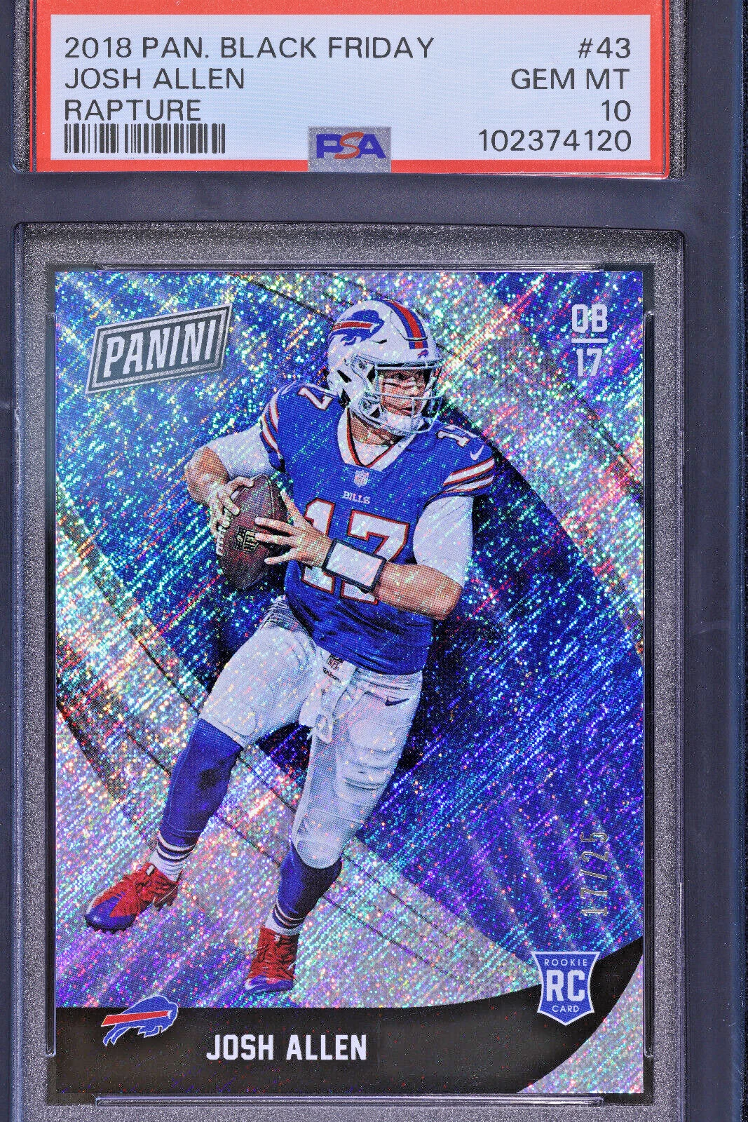 Josh Allen Panini Black Friday #43 Rapture