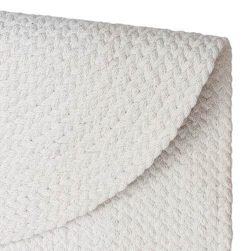 Patna White Reversible Rug - Durable, Eco-Friendly for Living Room Gift - Picture 4 of 9