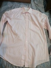 Men's Size 16/16.5 Long Sleeve Pink Merona Dress Shirt