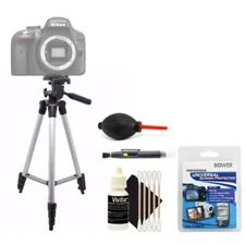 Tall Tripod + Cleaning Accessory Kit for Nikon D7000 and D7200