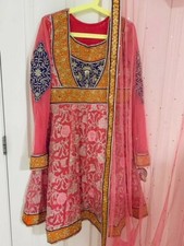 pakistani designer chiffon net frock