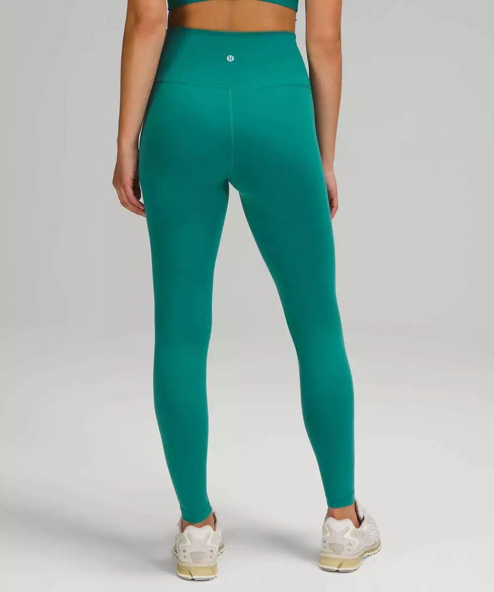 NWT Lululemon Wunder Train High-Rise Tight Legging 28 Teal Lagoon Green  Everlux