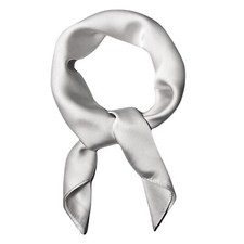 Square Satin silk Scarves Plain Neck Scarf 50s Retro Women Scarf Lightweight