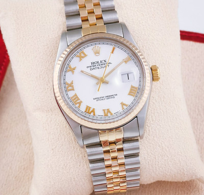 Rolex Datejust 36 Stahl Gold Automatik Herrenuhr Ref. 16013