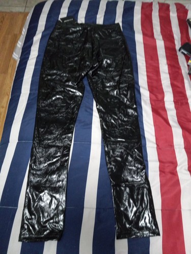 Pariser Lackleder Vinyl Leggings Hose Größe 10 - Bild 6 von 8