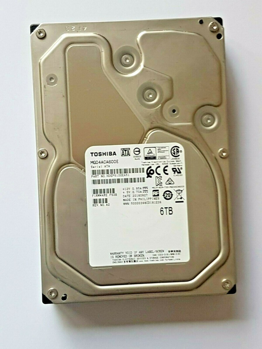 6TB SATA Toshiba MG04ACA600E HDD 7200rpm 128MB 3.5