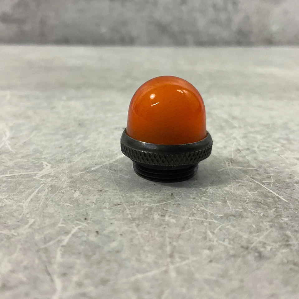 Amplificador AMPLIFICADOR GUARDABARROS DE COLECCIÓN Lámpara Naranja Joya de Vidrio 14mm Rosca Diámetro Exterior Foto 2 de 4