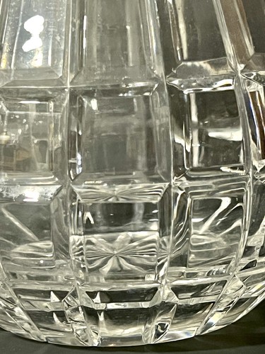 Jarra Badash Plomo Cristal Patrón Alicia 10”h x5.5”w 4 Lb 5 Oz. Polonia Vertical - Imagen 3 de 20