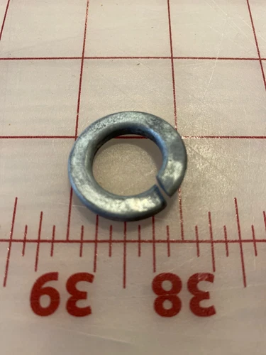 Lot Of 50 Hot Dip Galvanized Steel Lock Washers Medium Split Ring - Size 1"