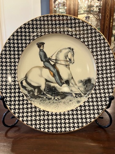 Equestrian by Fitz & Floyd - Two Vintage Hores Themed Salad Plates - Picture 2 of 5