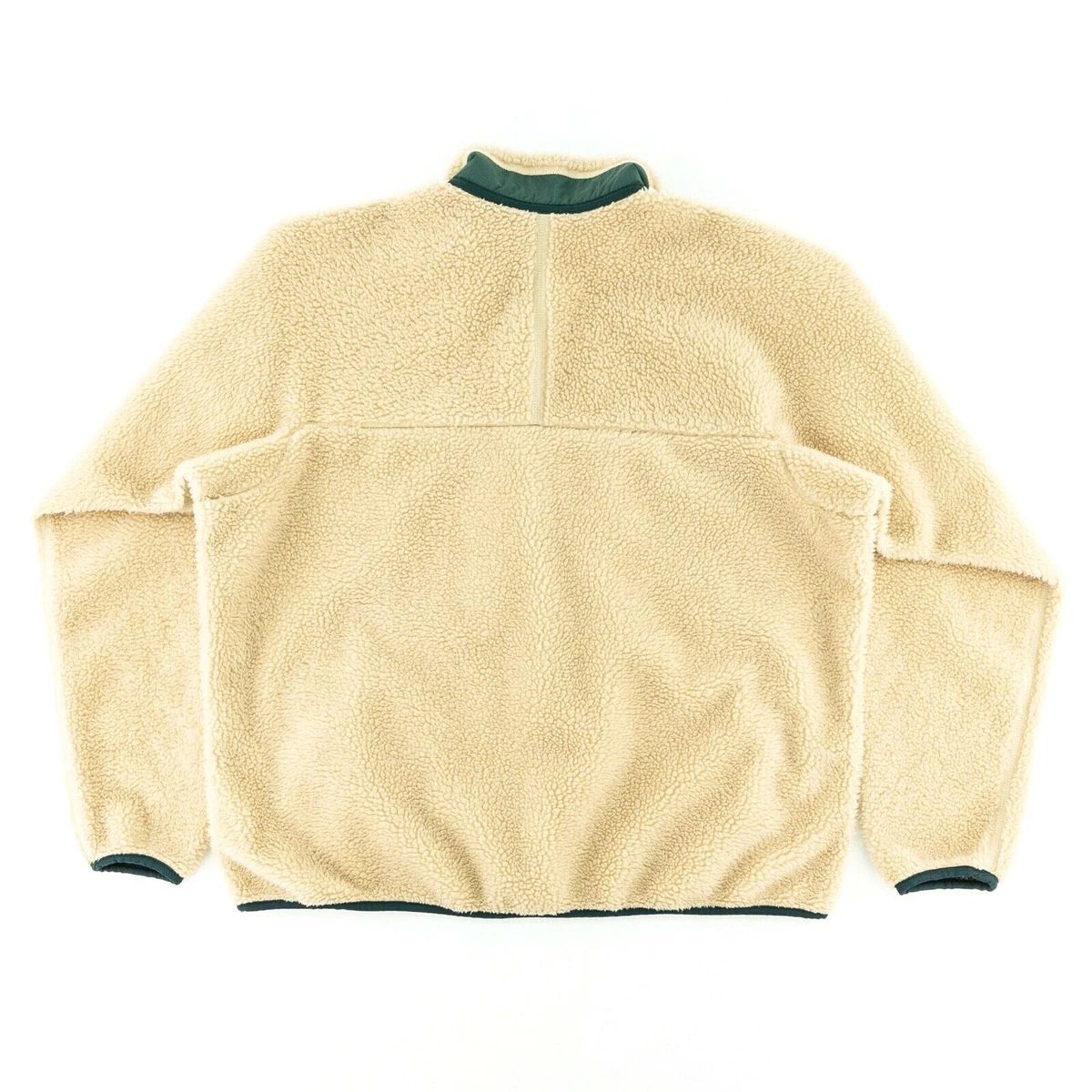 Patagonia Vintage 99 Mens XXL Retro X Deep Pile Fleece Jacket Natural Green  USA