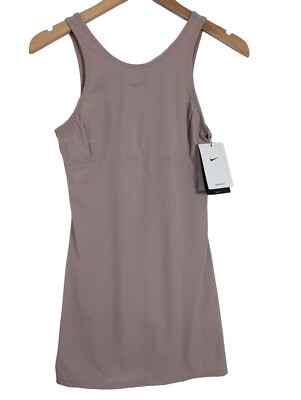 Nike Bliss Training Dress With Shorts Women XS Mauve Athletic