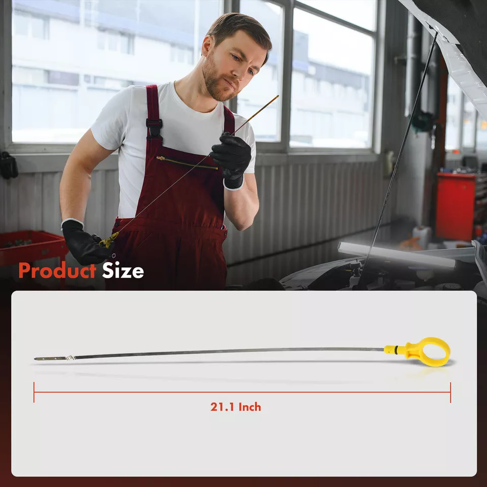 Varilla de medición de aceite de motor amarilla para Mazda CX-7 2007-2012 3 2007-2013 6 2006-2007 2,3 L Foto 4 de 4