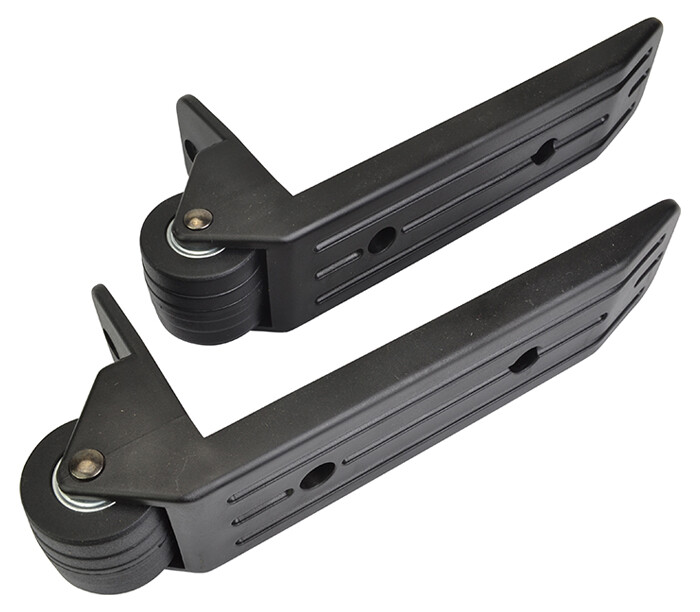 40mm Fixed Caster Wheel With Skid - Pack of 2