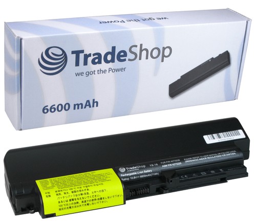 BATERÍA 6600mAh para IBM Lenovo ThinkPad R61 R61i T61 R400 T400 - Imagen 1 de 1