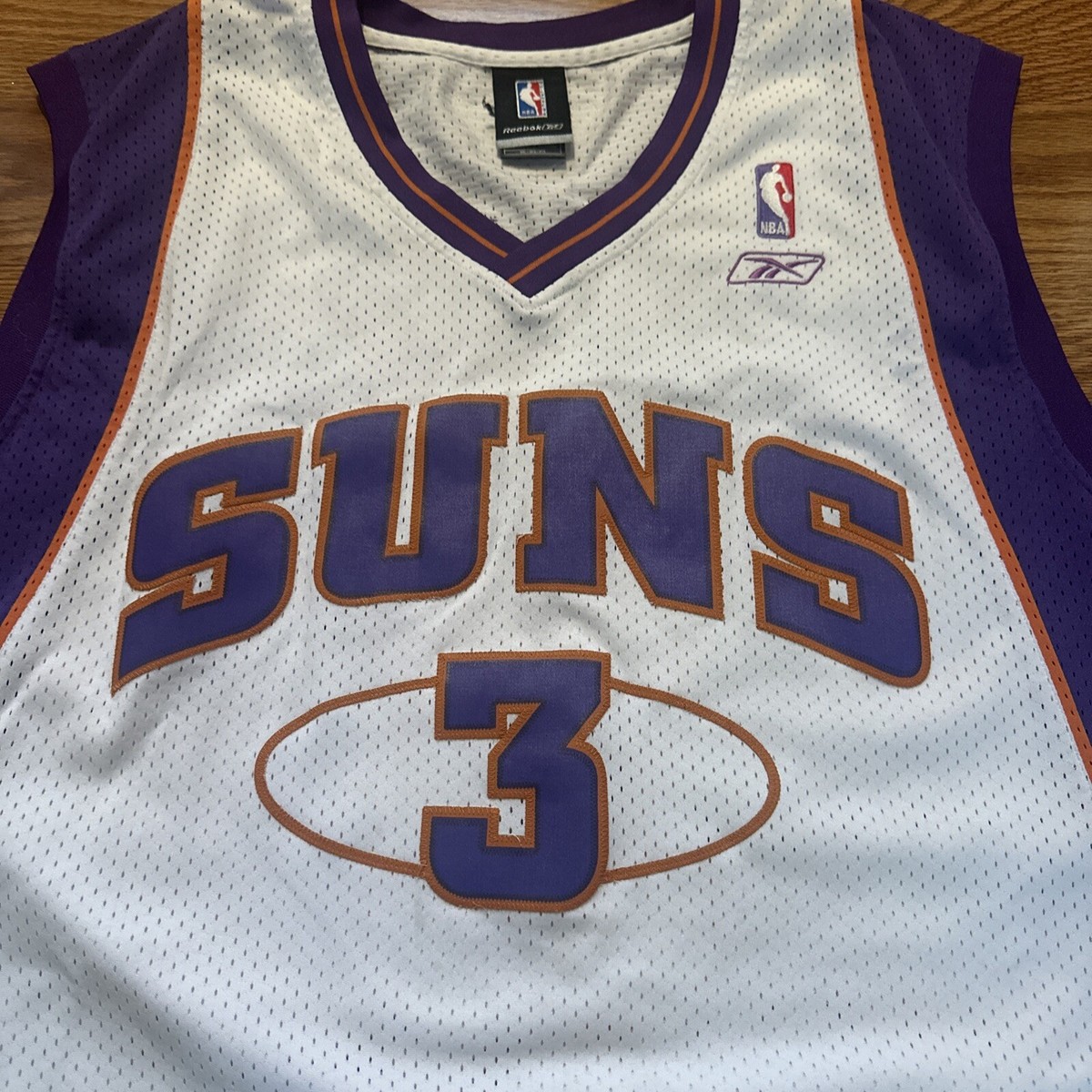 Stephon Marbury Authentic Phoenix Suns Men XXL White Clean Reebok
