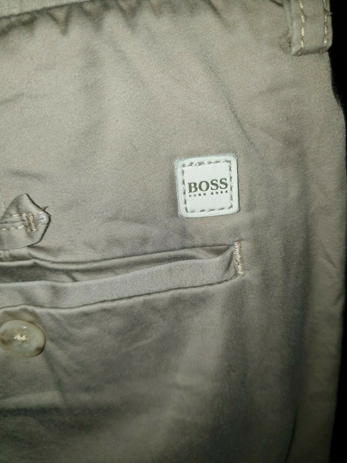 SUPERB MENS DESIGNER HUGO BOSS STRETCH REGULAR FIT CHINO JEANS UK 34R RRP £145 thumbnail 4