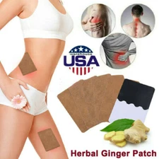 6-60PCS Ginger Foot Pads Detox Patch Detoxify Toxins Adhesive Keep Fit Slimming