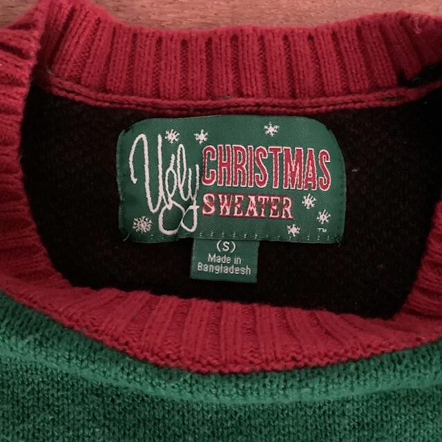 Ugly Christmas Sweater Rudolph The Red Nose Reindeer Size Small (S) Peppermints