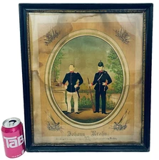 WW1 Imperial German 86 Regiment Regimental Certificate Schleswig-Holstein Zeitz