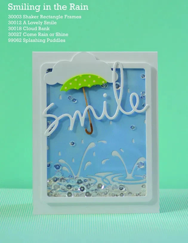 Fustelle Big Shot Sizzix Memory Box Splashing Puddles - Bild 2 von 2