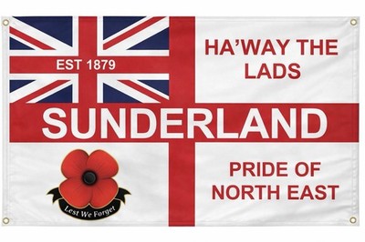 Sunderland Play-Off Winners We Are Back Flag - 5x3