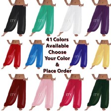 Women Harem Pant Yoga Girl Chiffon Belly Dance Halloween Pantaloon Trousers Boho