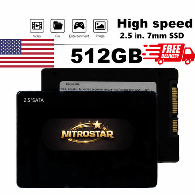 512GB 2.5'' SATA III SSD Solid State Drive Fast Speed Laptop Desktop PC Upgrade