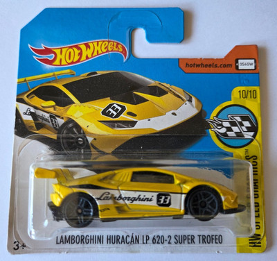 Hot Wheels 2017 Lamborghini Huracan LP 620-2 Super Trofeo Gelb 10/10 - DTX66