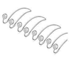 4 Pack Bling Car Hooks - Universal Car Headrest Hooks, Stainless 4 Silvery