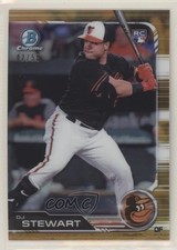 2019 Bowman Chrome Gold Refractor 42/50 DJ Stewart #9 0m8