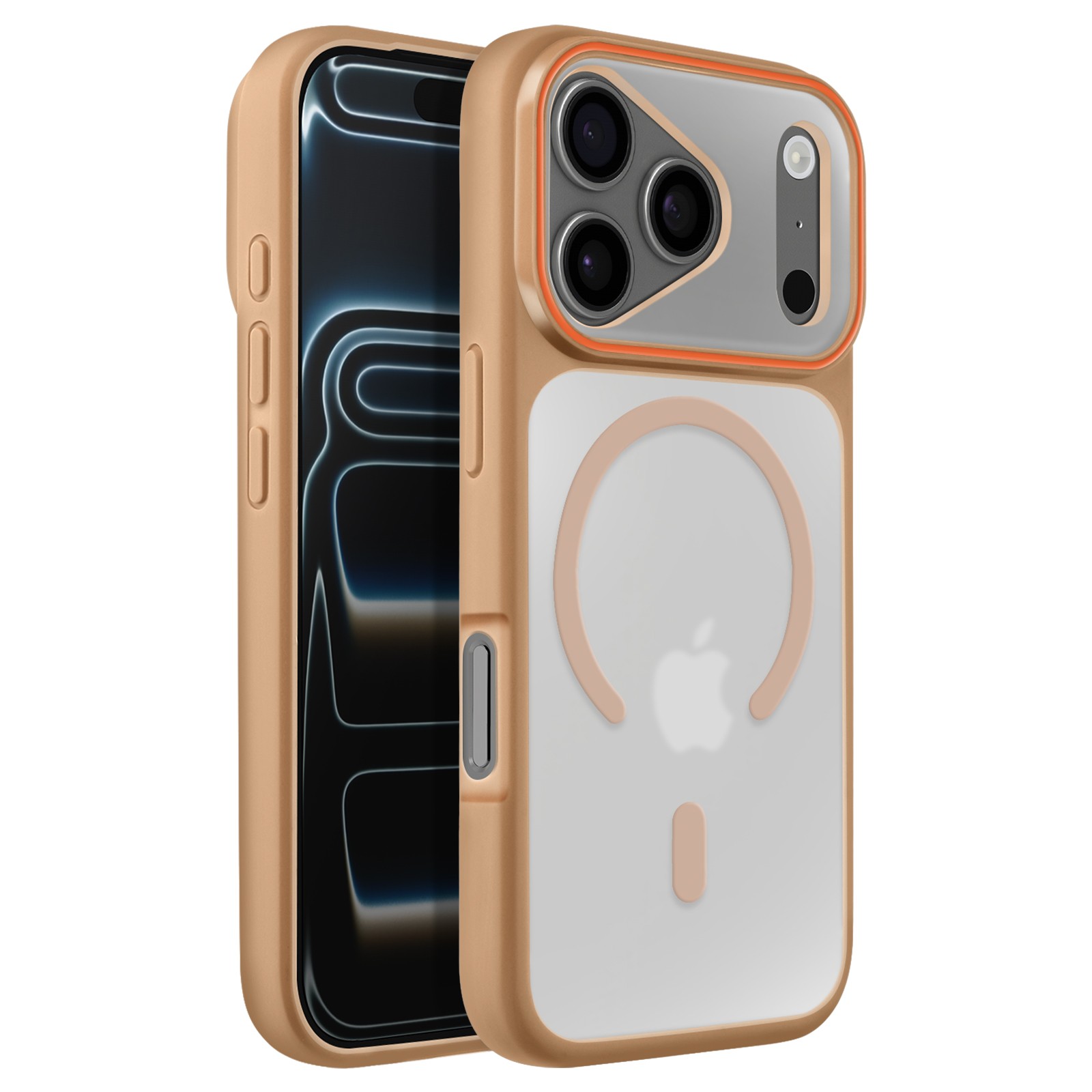 Coque rigide iPhone 17 Pro Max Avizar marron - Protection antichoc hybride