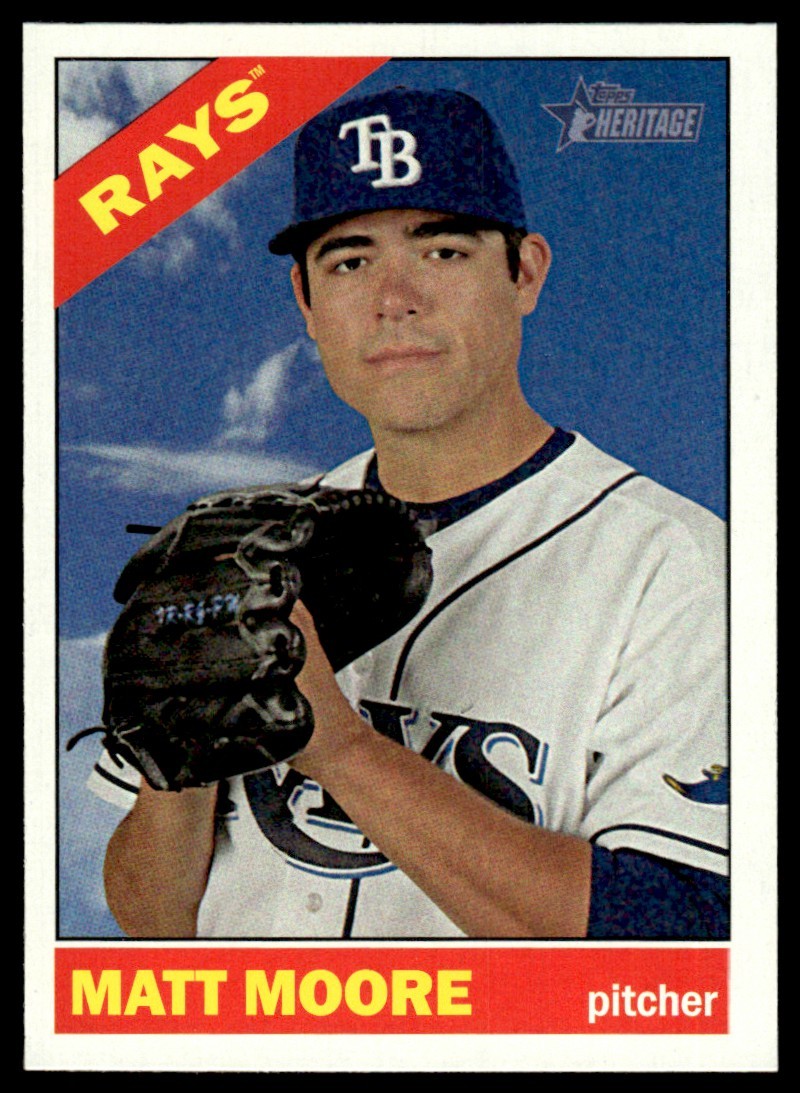Matt Moore 2015 Topps Heritage #196 Tampa Bay Rays 26363 Baseball Card