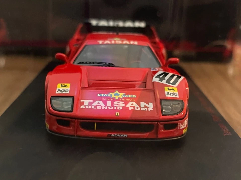 EBBRO Ebbro 1 43 TAISAN Ferrari F40 NO40 JGTC 1995 con caja exterior dañada Foto 3 de 4