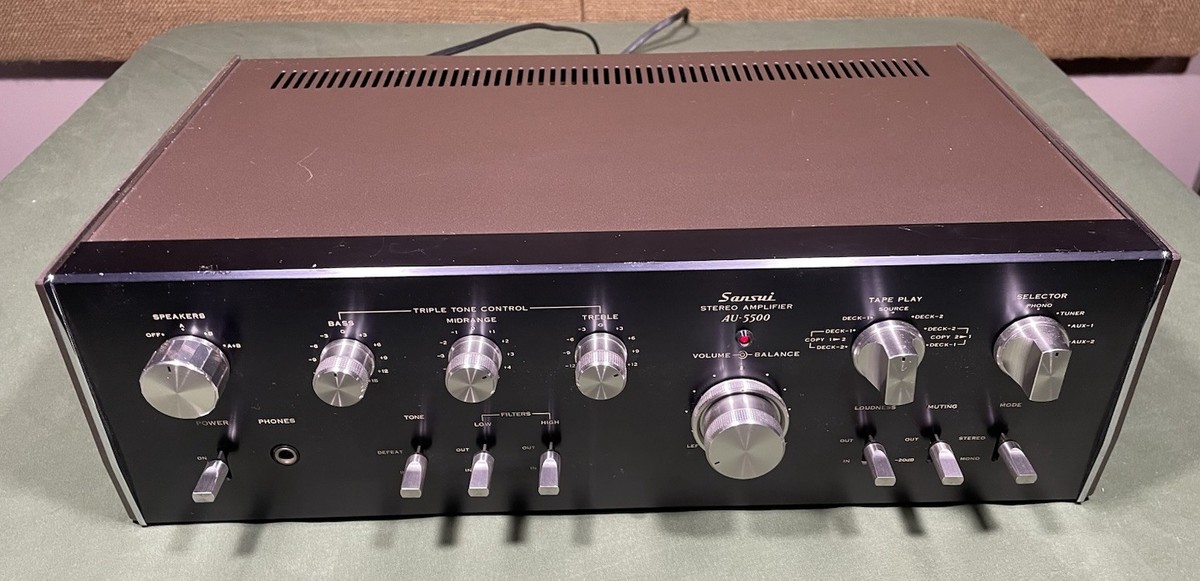 Sansui AU-5500 ステレオアンプ Sansui AU-5500 Fully Restored Mid-'70's Classic | eBay