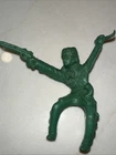 VTG 1960's Marx? Davy Crockett Rider Gun & Knife Green 3”