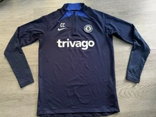 Chelsea FC Nike Dri-Fit Mens 2022/2023 Staff Issue Training Drill Top - Medium