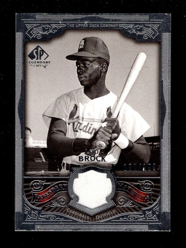 2006 SP LEGENDARY CUTS LOU BROCK GAME USED JERSEY 181/199 CARDINALS