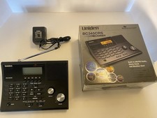 Uniden Bearcat BC345CRS Desktop Scanner AM/FM Radio Alarm Clock Weather Tested