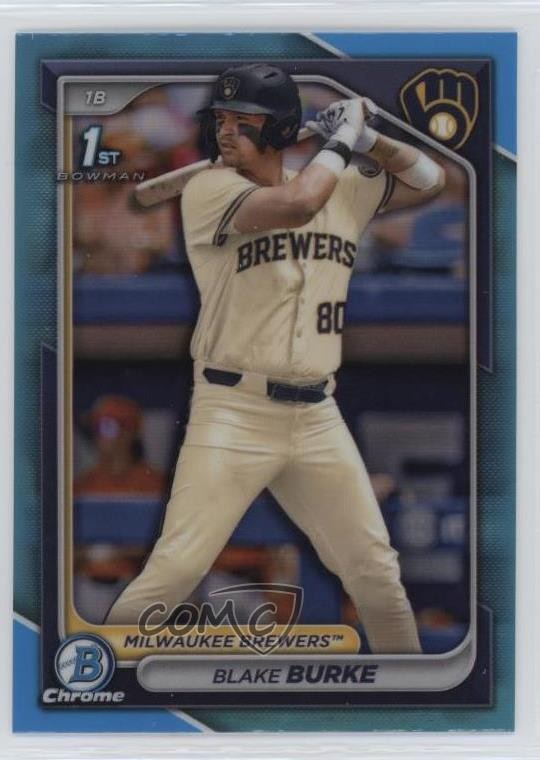 2024 Bowman Draft Chrome Sky Blue Refractor Blake Burke #BDC-95 0zu6