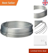 97.5ft Galvanised Garden Wire 14 Gauge - Ideal for Creating Plant Trellises