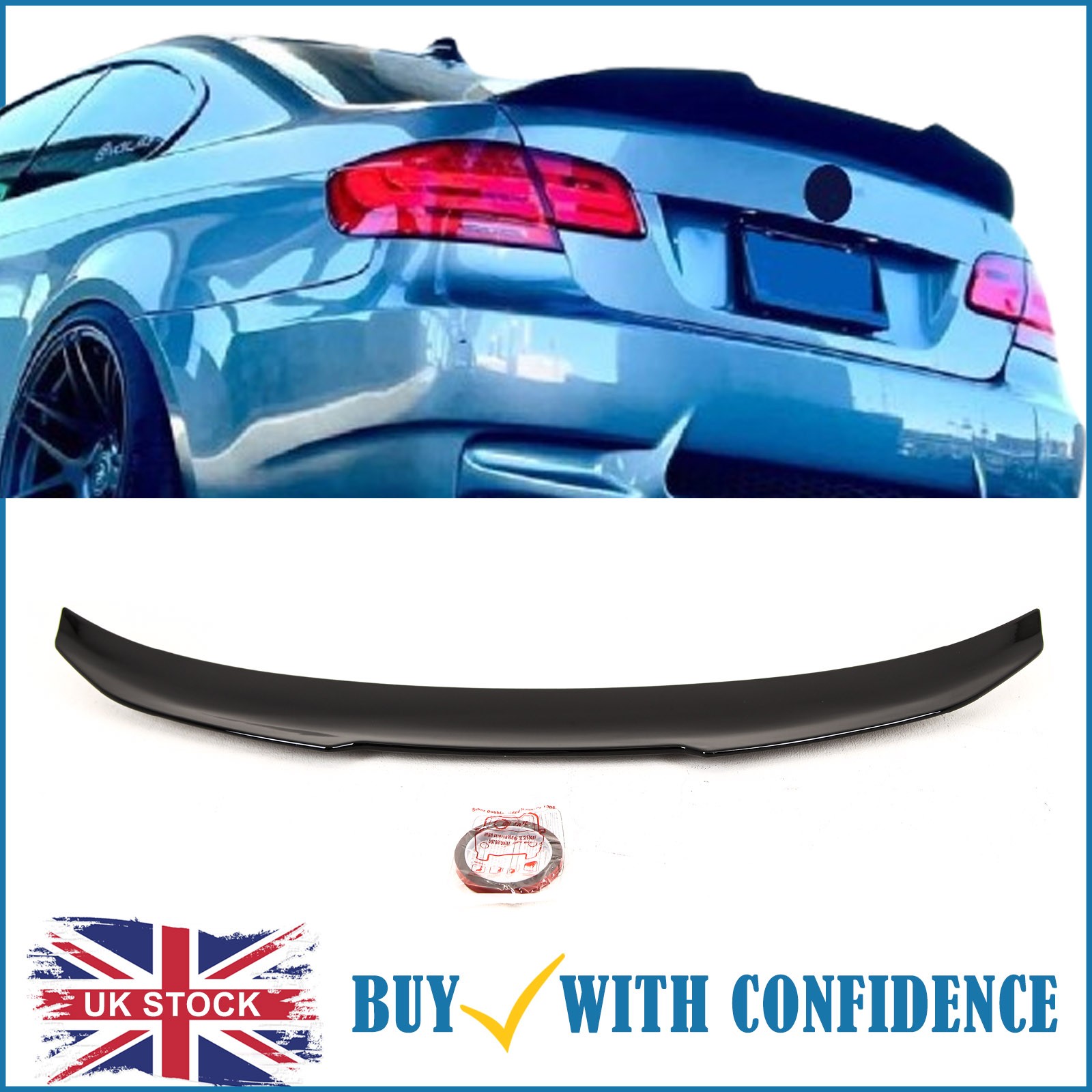 Rear Trunk Boot Spoiler Gloss Fits BMW 3 Series E92 Coupe 2006-2013