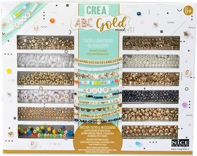 Gadget - Nice: Perline Abc 600 Gold Mixed -D- Nice