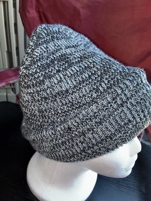 3M Thinsulate Gray Knit Cuffed Beanie Hat w/ Thinsulate Insulation, Stretch