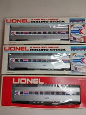 Lionel 6-6410 6411 6412 O Gauge Amtrak Illuminated Passenger Cars All NEW