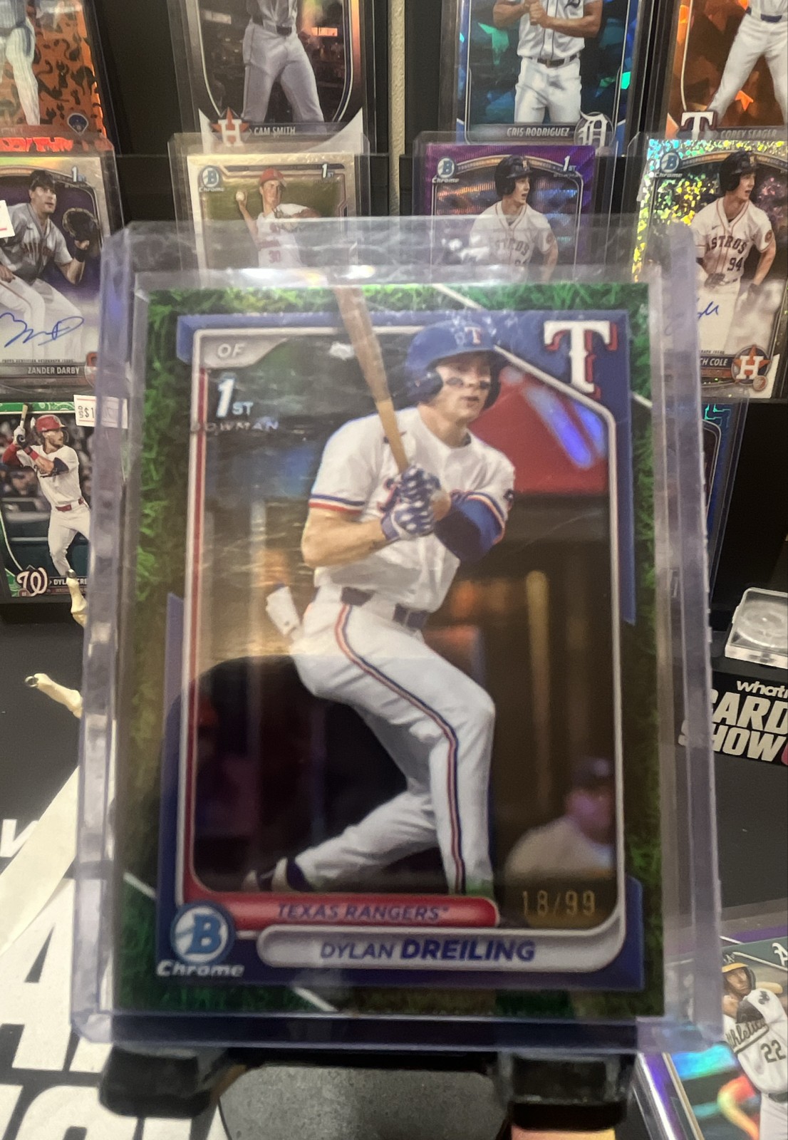 2024 Bowman Draft - Chrome Dylan Dreiling #BDC-42 Green Grass Refractor /99 (RC)