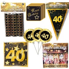 40. Geburtstag XXL Deko Set 40 Jahre Dekorati...