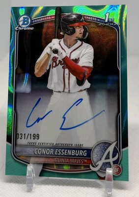 2025 Bowman Draft Conor Essenburg 1st Aqua Lava Auto /199 #CPA-CE